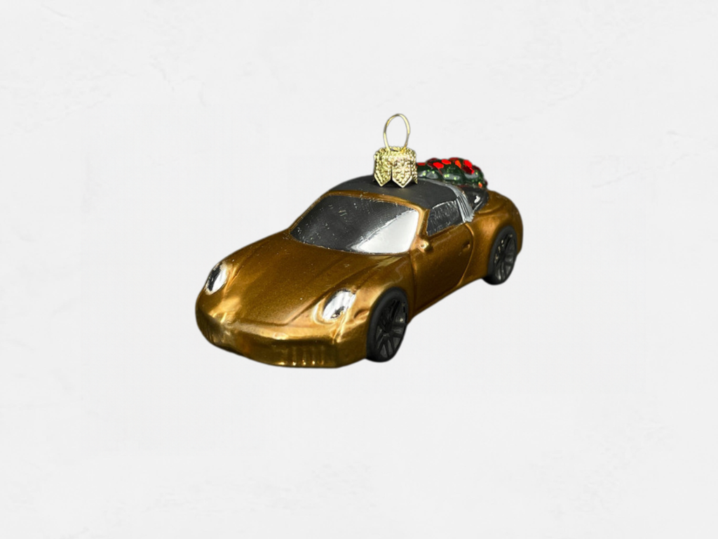 Porsche 911 Targa 4S Christmas Bauble | Nordic Gold Metallic | Collector’s Edition No. 8