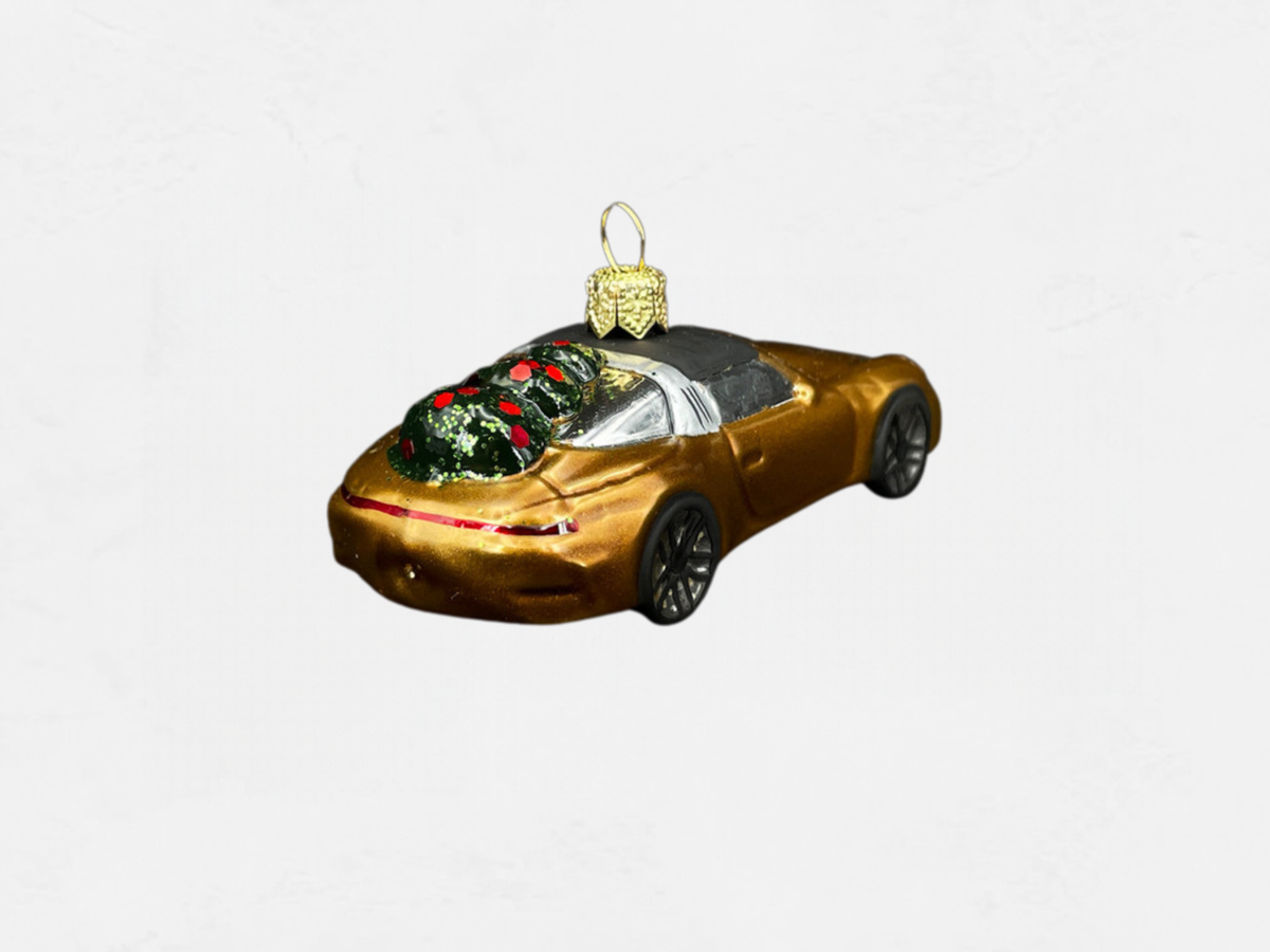 Porsche 911 Targa 4S Christmas Bauble | Nordic Gold Metallic | Collector’s Edition No. 8