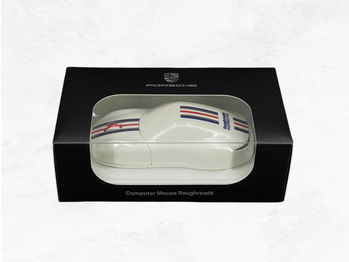Porsche Computer Mouse 911 Roughroads – Racing Edition | White, Blue & Red