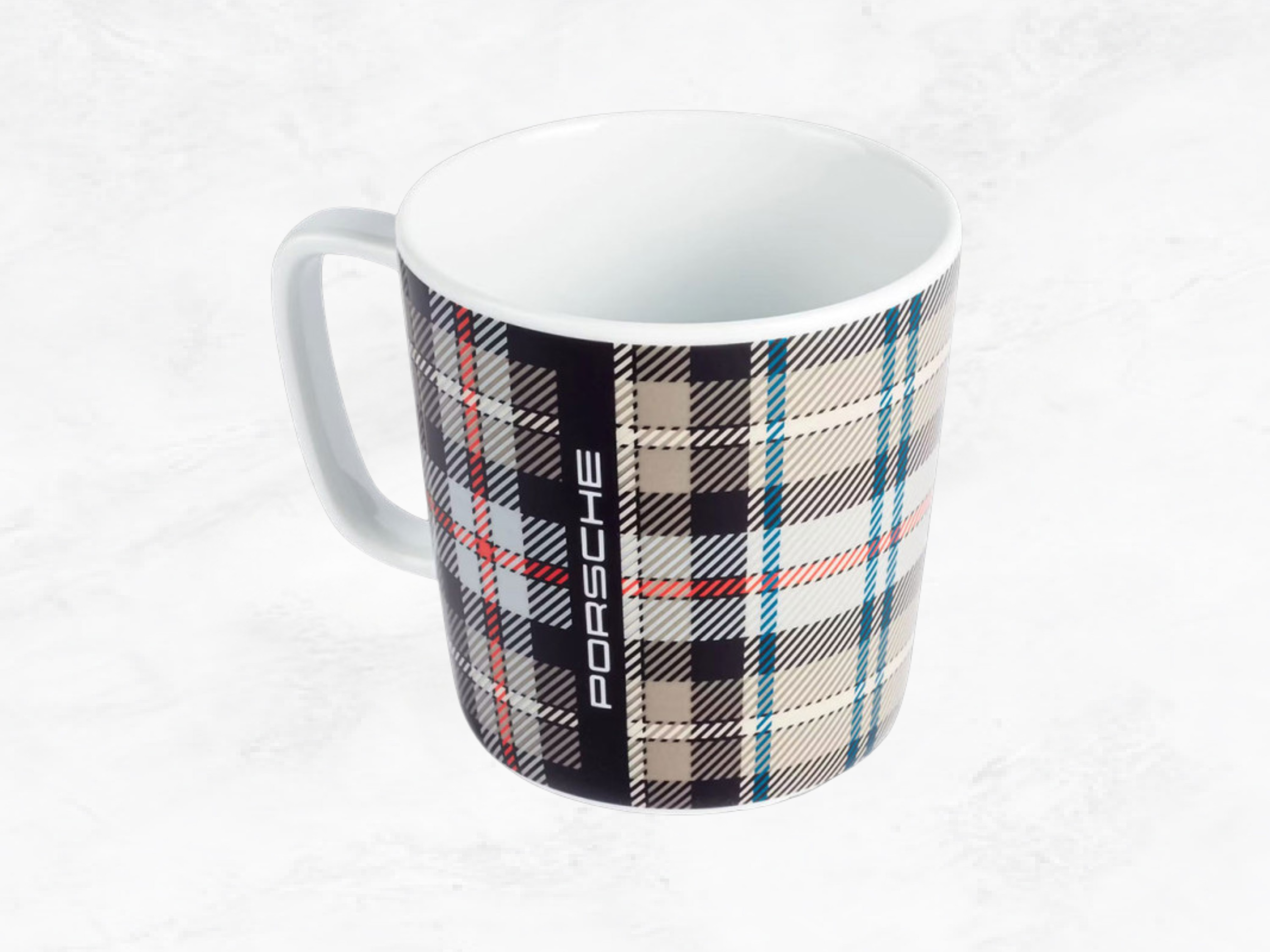 Porsche Mug 911 Turbo No.8 – 50th Anniversary Tartan Turbonite, Porcelain, 500ml