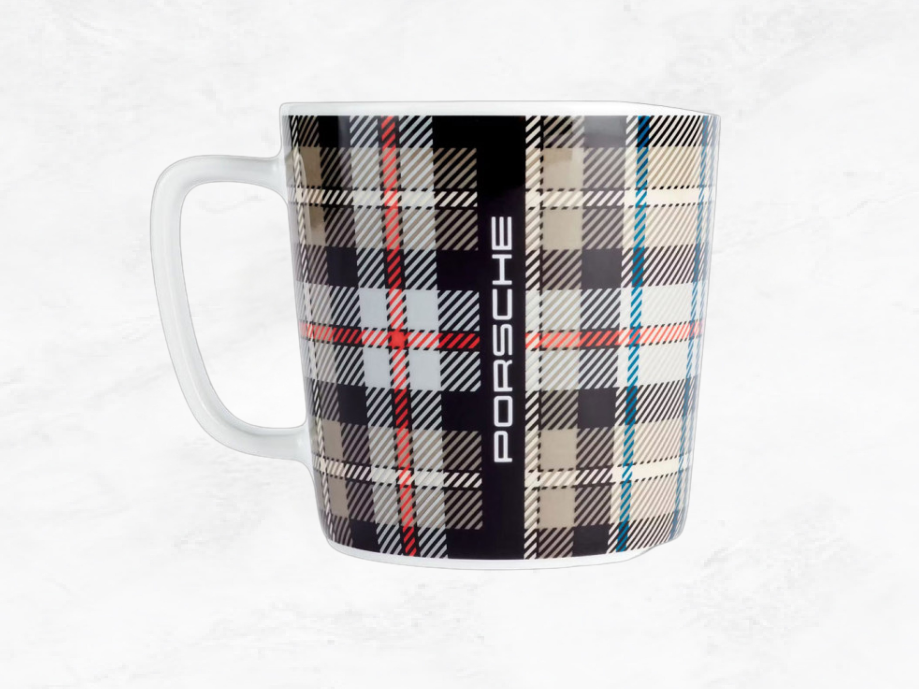 Porsche Mug 911 Turbo No.8 – 50th Anniversary Tartan Turbonite, Porcelain, 500ml