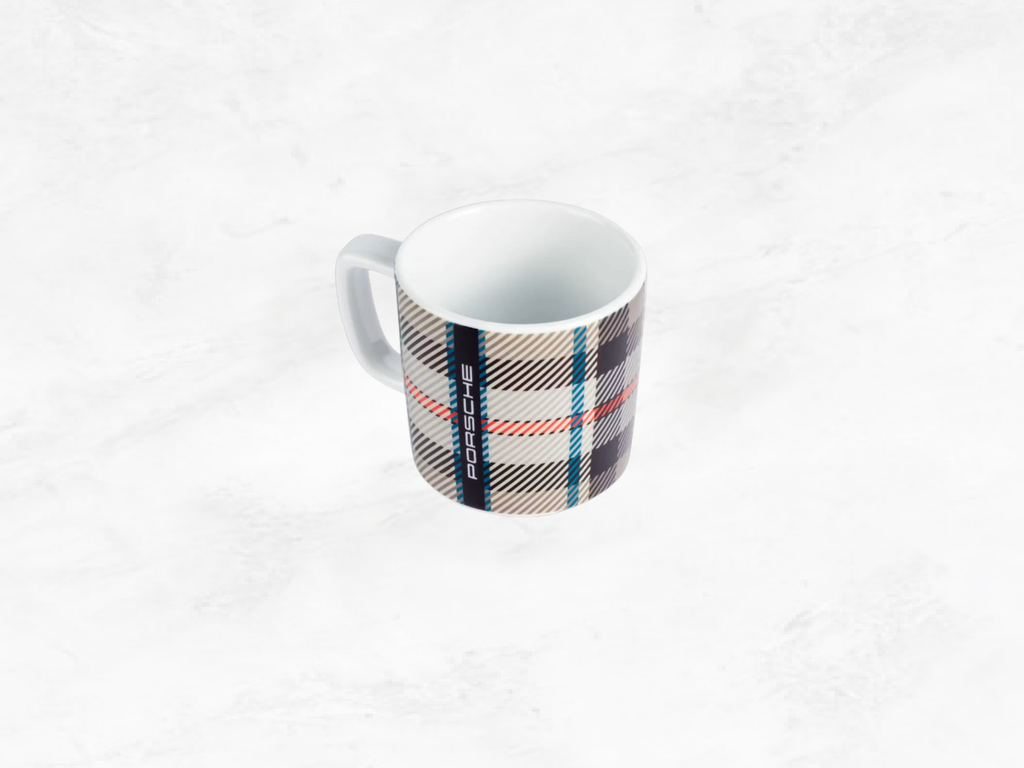 Porsche Espresso Cup 911 Turbo No.8 – 50th Anniversary Tartan Turbonite, Porcelain, 90ml