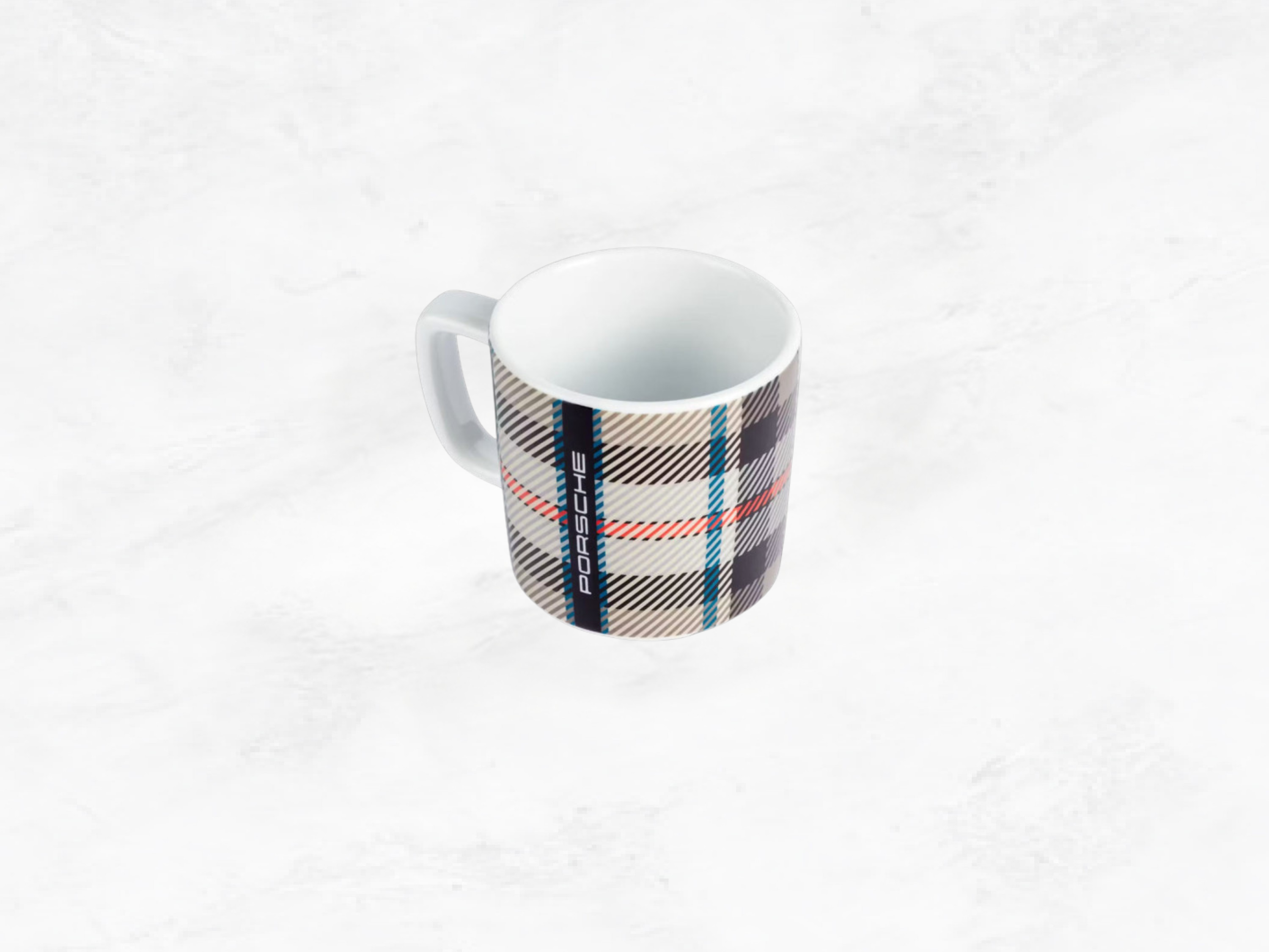 Porsche Espresso Cup 911 Turbo No.8 – 50th Anniversary Tartan Turbonite, Porcelain, 90ml