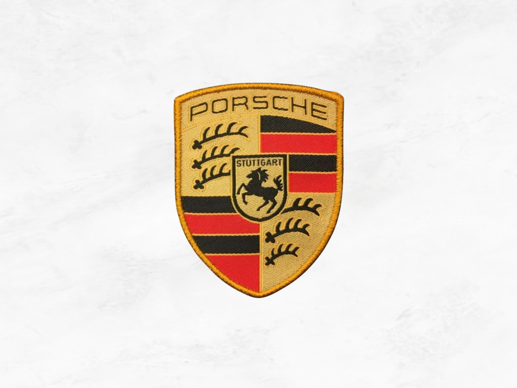 Porsche Embroidered Patch | Sew-On Emblem | Car Fan Gift