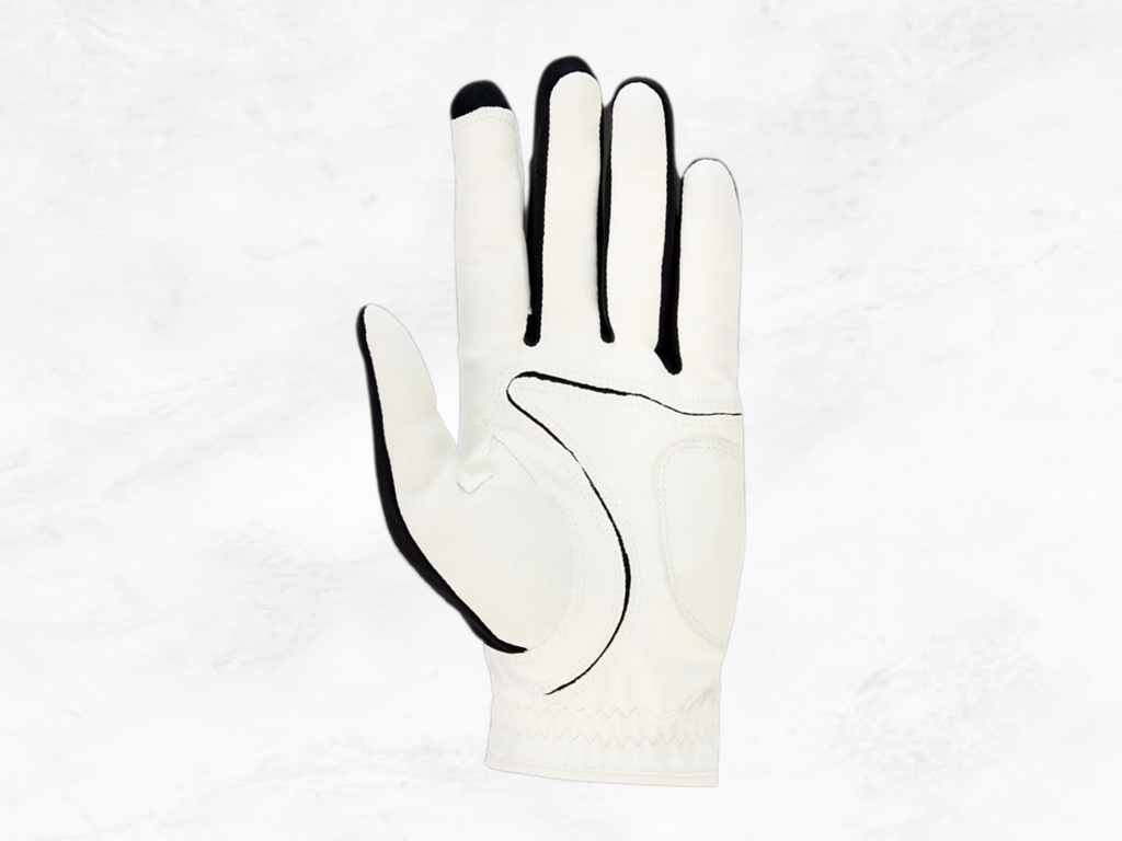 Porsche Premium Golf Glove | Black & White | Left Hand | Magnetic Ball Marker | One Size