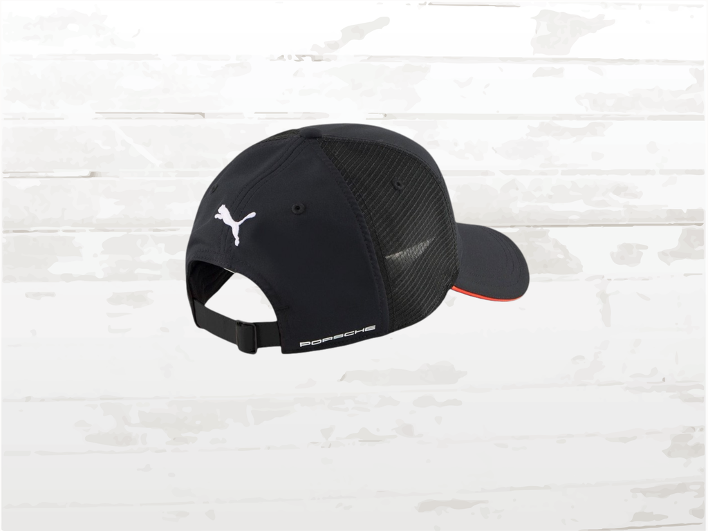 Porsche Hat 911 Rallye Baseball by Puma Black/Orange, Adjustable, Unisex, Racing Gift