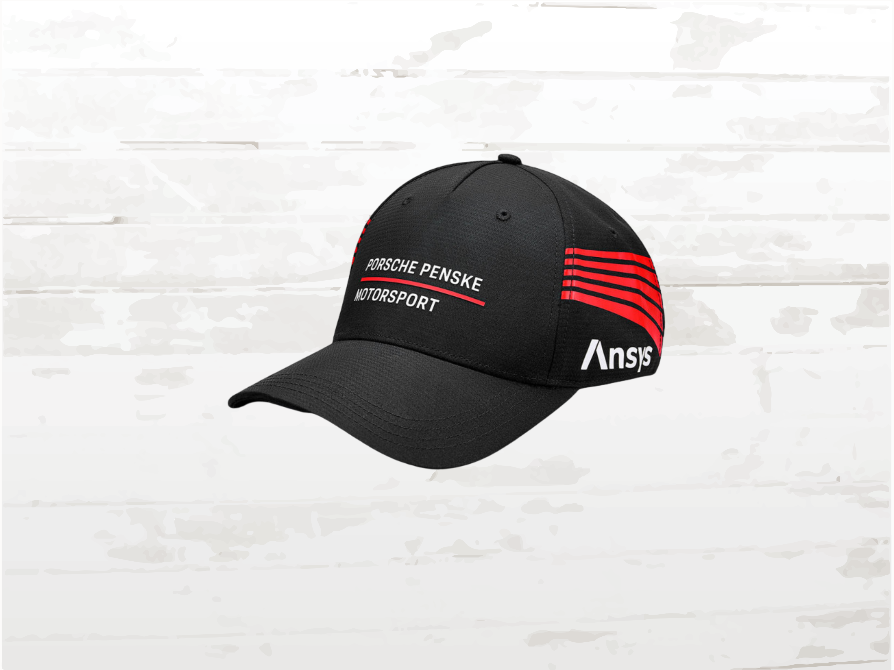 Porsche Cap 963 Penske Motorsport Puma, Black Red Racing Hat, Adjustable, Unisex, Hypercar