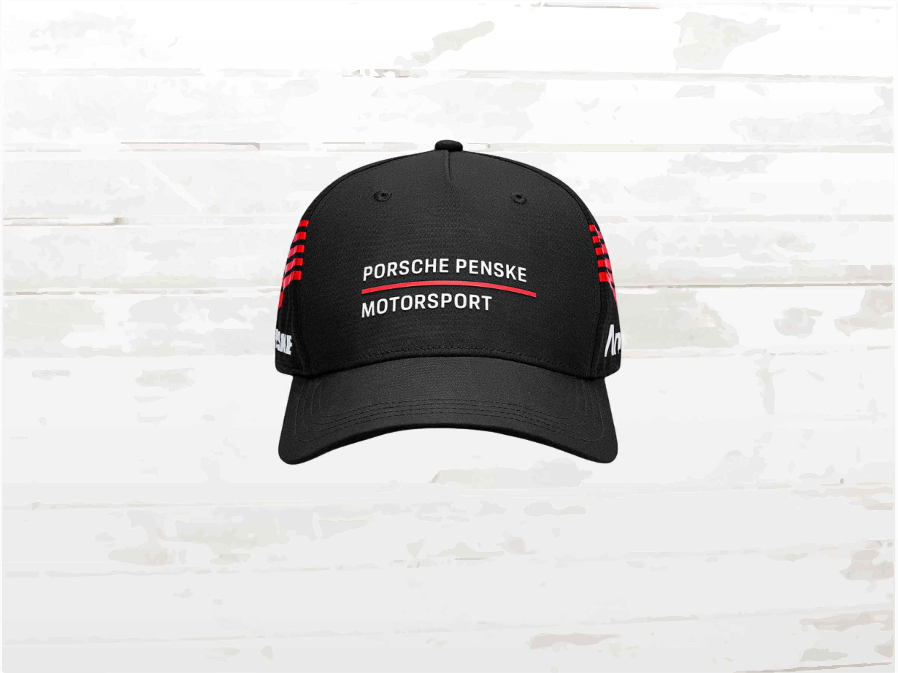 Porsche Cap 963 Penske Motorsport Puma, Black Red Racing Hat, Adjustable, Unisex, Hypercar