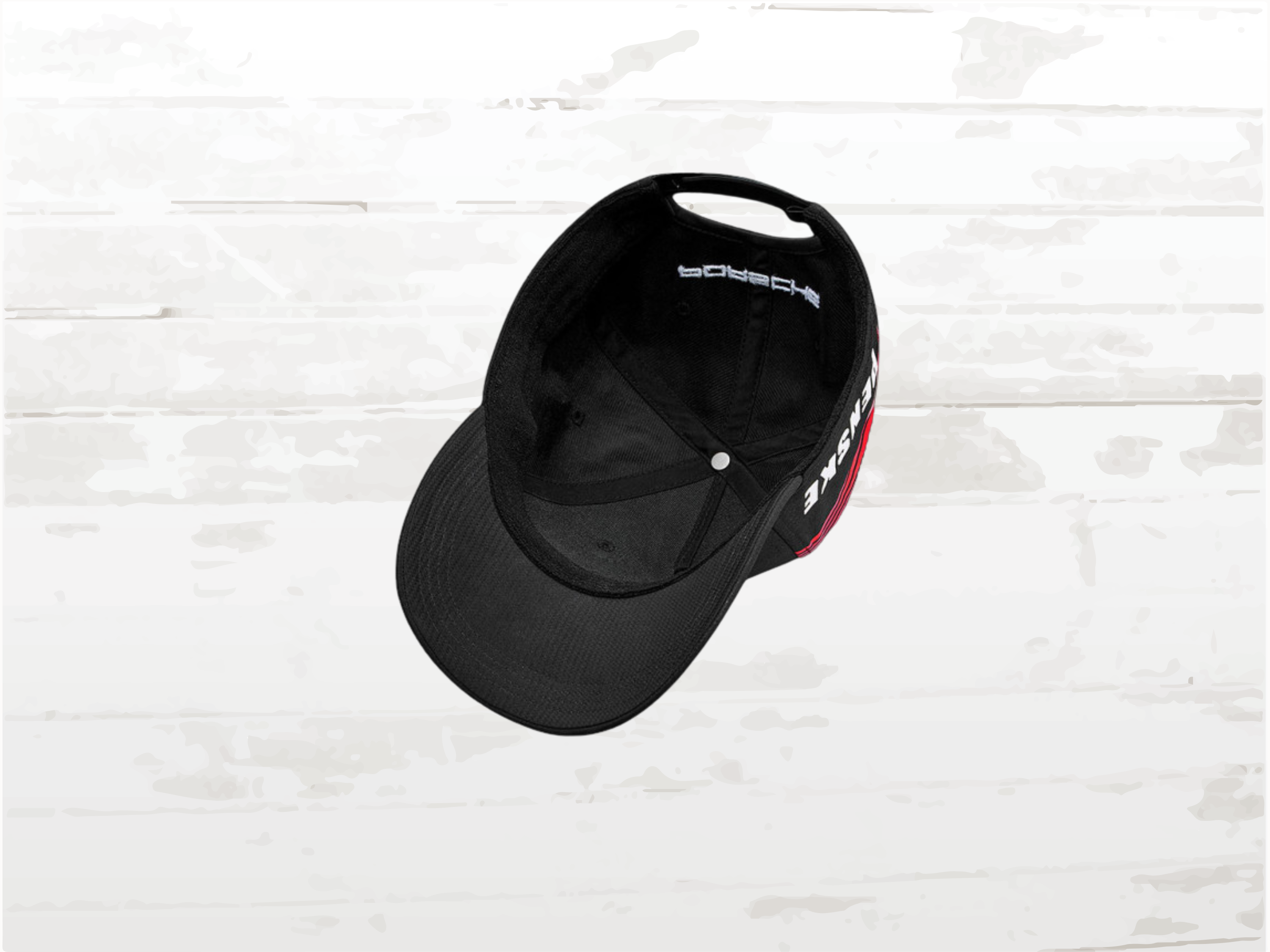 Porsche Cap 963 Penske Motorsport Puma, Black Red Racing Hat, Adjustable, Unisex, Hypercar