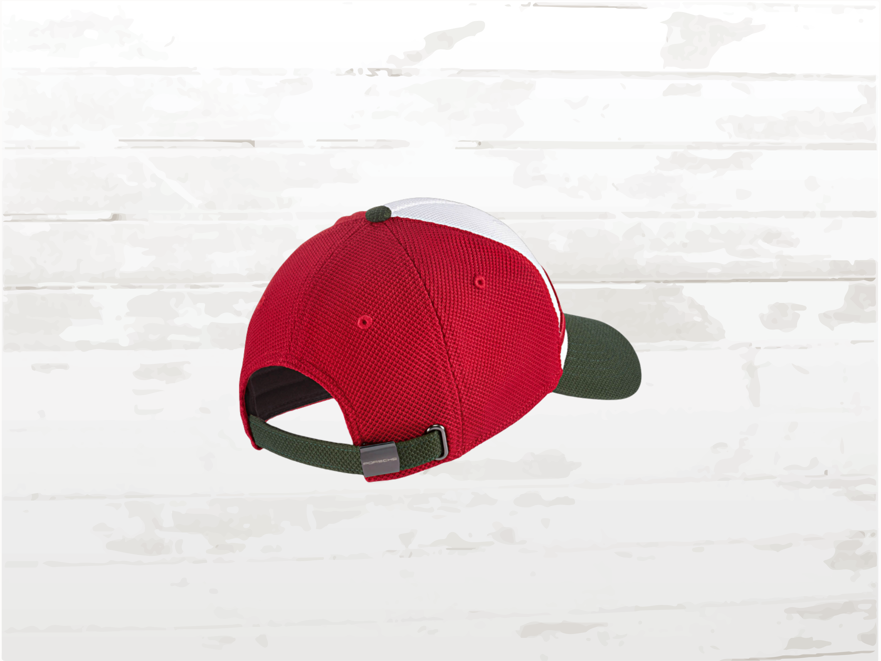 Porsche RS 2.7 Cap, White Green Red, Vintage Racing Hat 70's, Adjustable, Unisex, Classic Gift