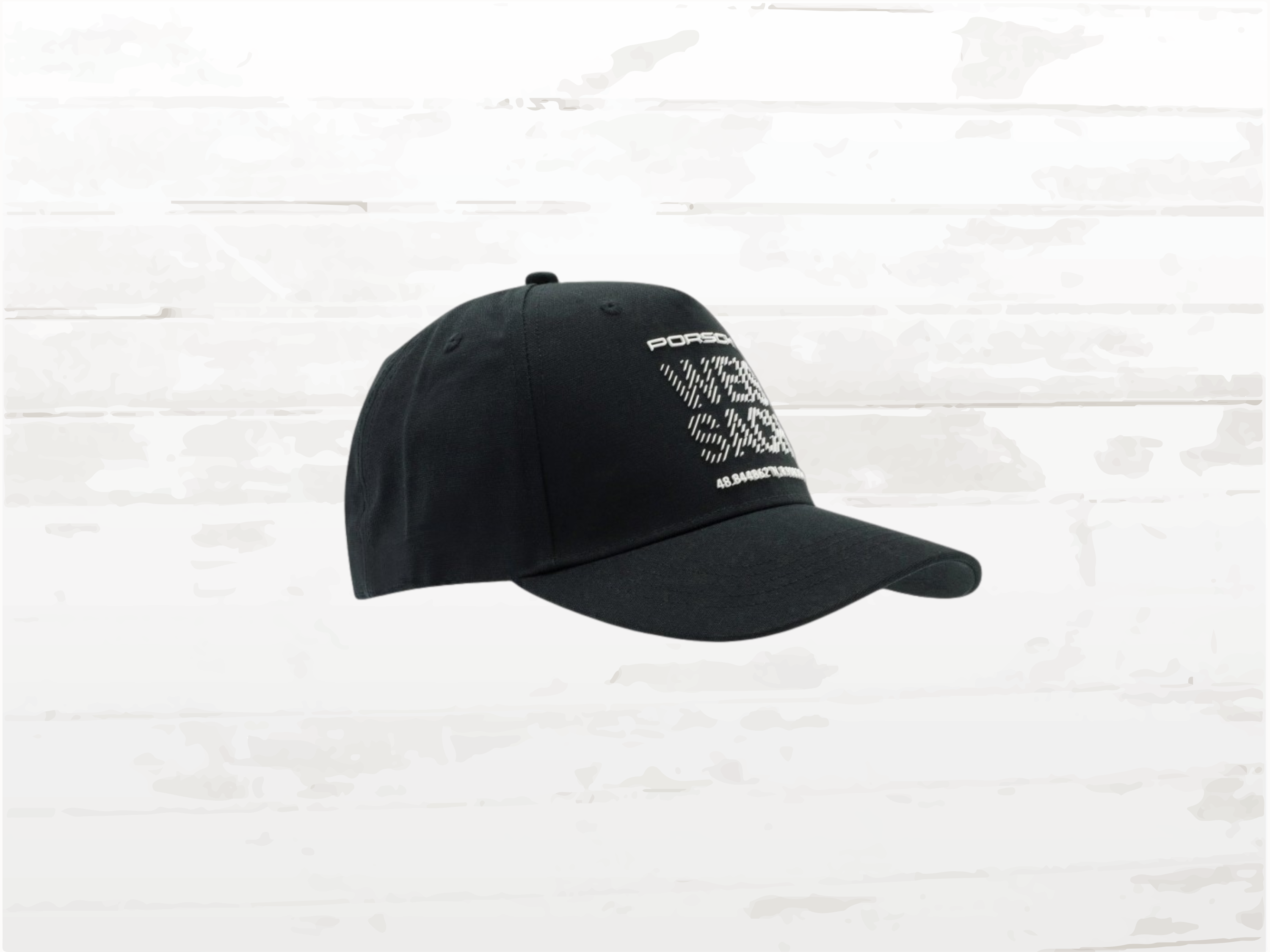 Porsche Weissach Cap, Black White Hat, Adjustable, Unisexm Racing Gift, Motorsport Design