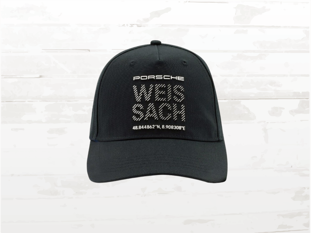 Porsche Weissach Cap, Black White Hat, Adjustable, Unisexm Racing Gift, Motorsport Design