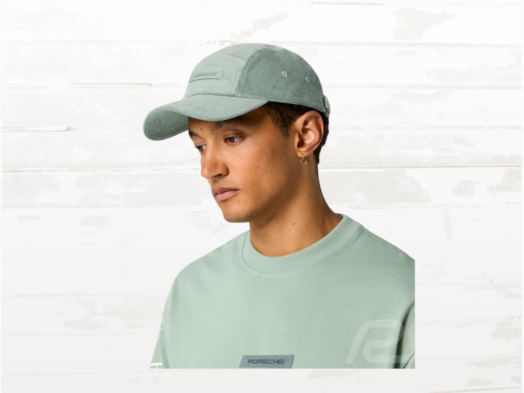 Porsche Hat Urban Green Corduroy Cap | Unisex Adjustable | One Size Fits All