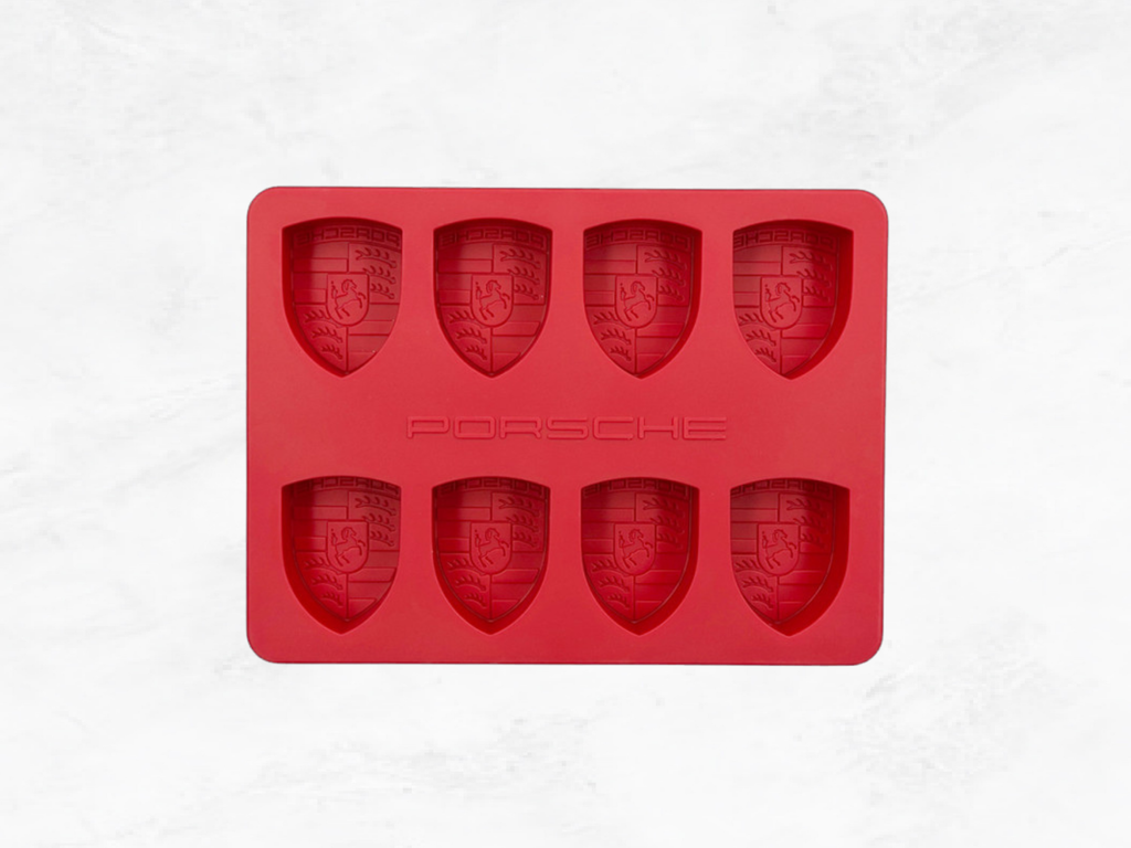 Porsche Ice Cube Tray Red  | Silicone Mold (8-Cavity)  | Porsche Barware Gift