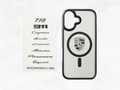 Porsche iPhone 17 Case – Customisable Black Transparent MagSafe Cover