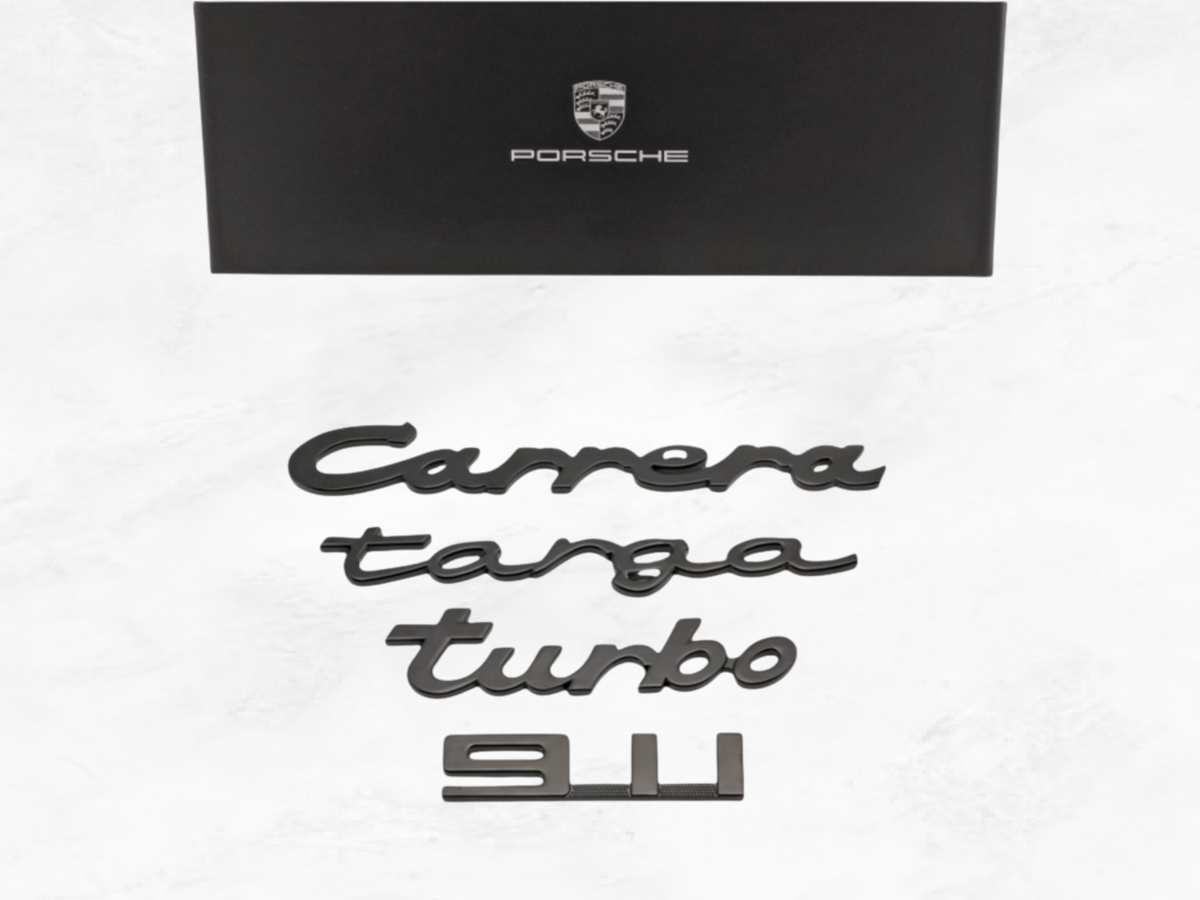 Porsche Magnet Set – 911, Carrera, Targa, Turbo | Gift Boxed Monogram Magnets