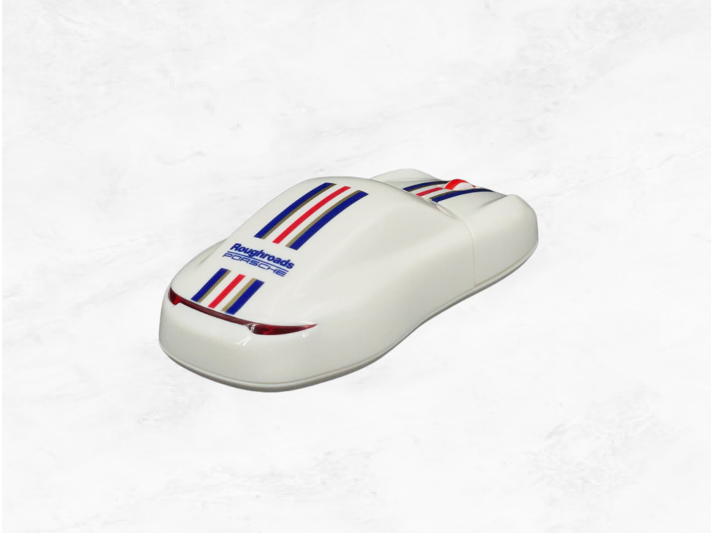 Porsche Computer Mouse 911 Roughroads – Racing Edition | White, Blue & Red