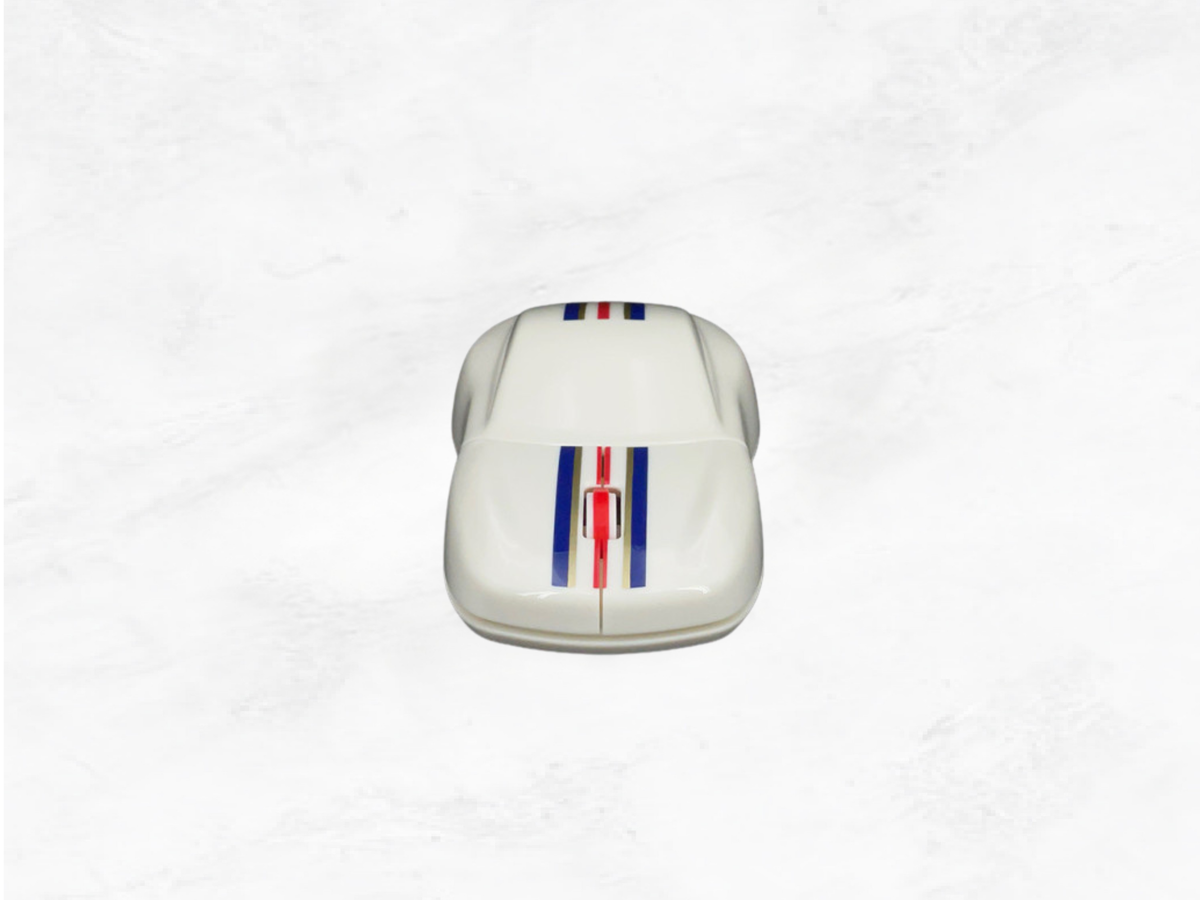 Porsche Computer Mouse 911 Roughroads – Racing Edition | White, Blue & Red