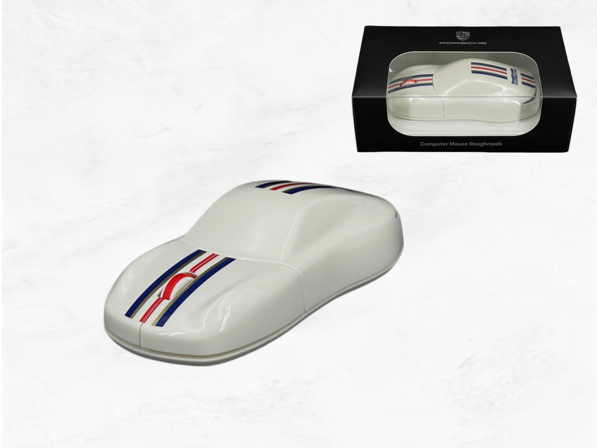 Porsche Computer Mouse 911 Roughroads – Racing Edition | White, Blue & Red