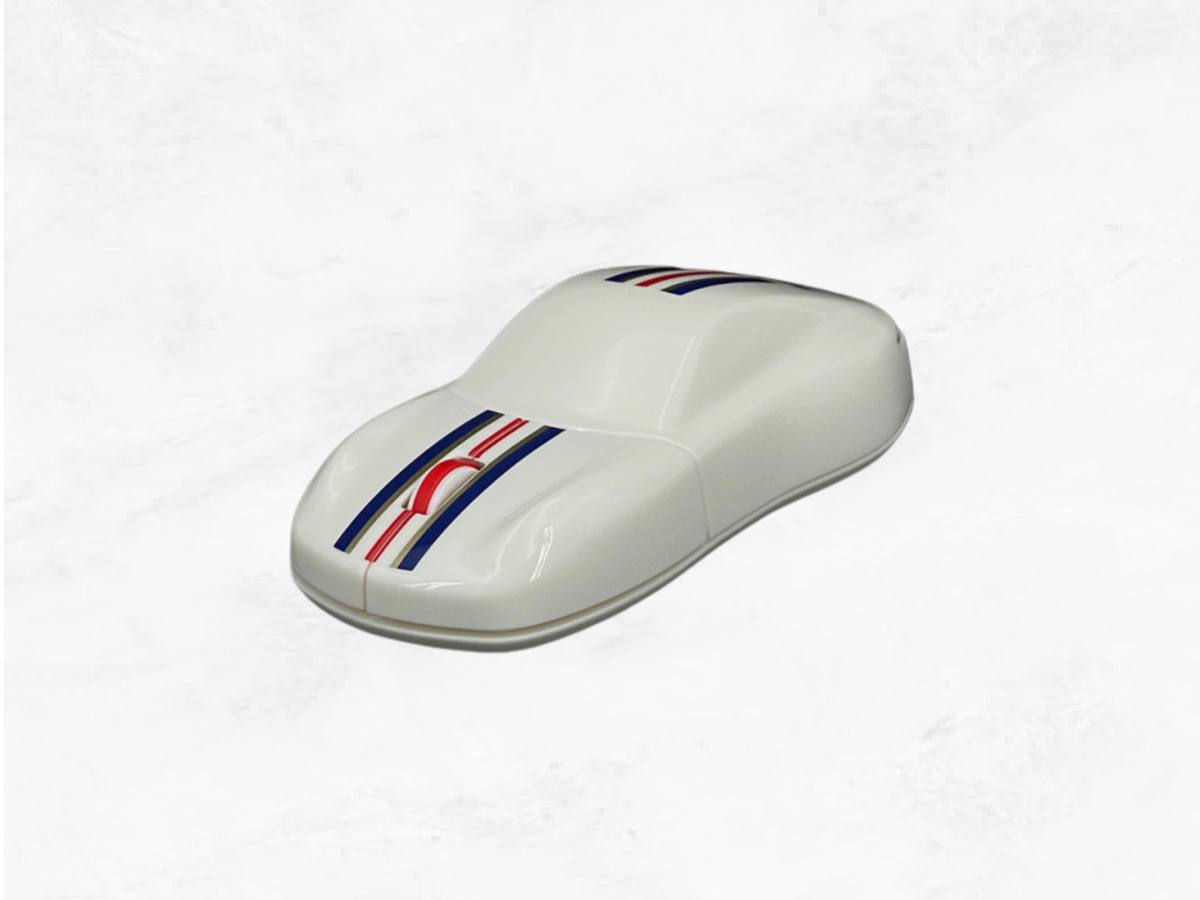 Porsche Computer Mouse 911 Roughroads – Racing Edition | White, Blue & Red