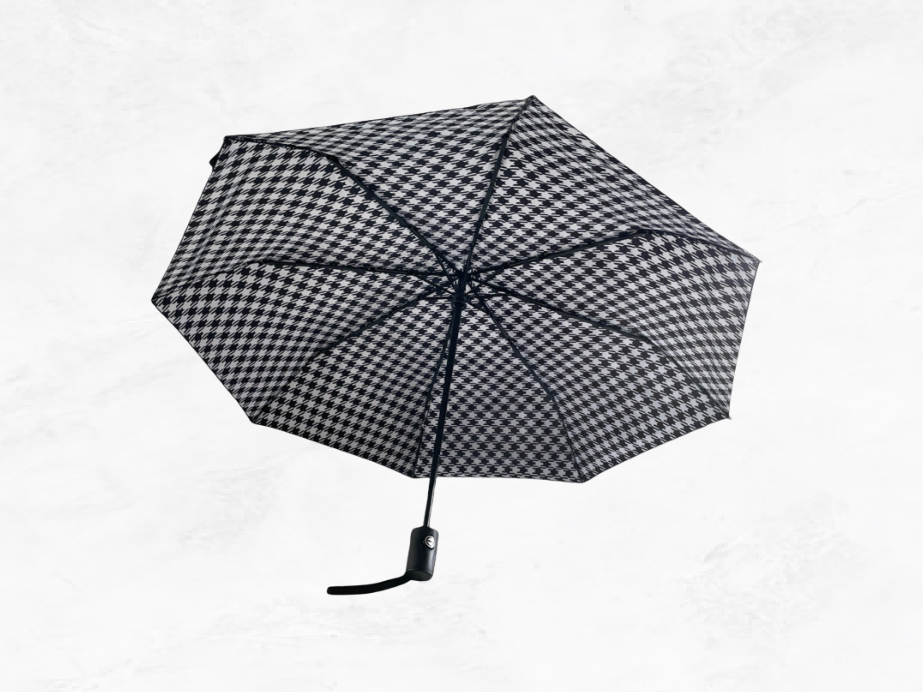 Porsche Pepita Compact Umbrella | Houndstooth Heritage Design | Porsche 911 Collector Gift