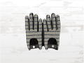 Racing Driving Gloves | Black & Pepita | Premium Italian Leather