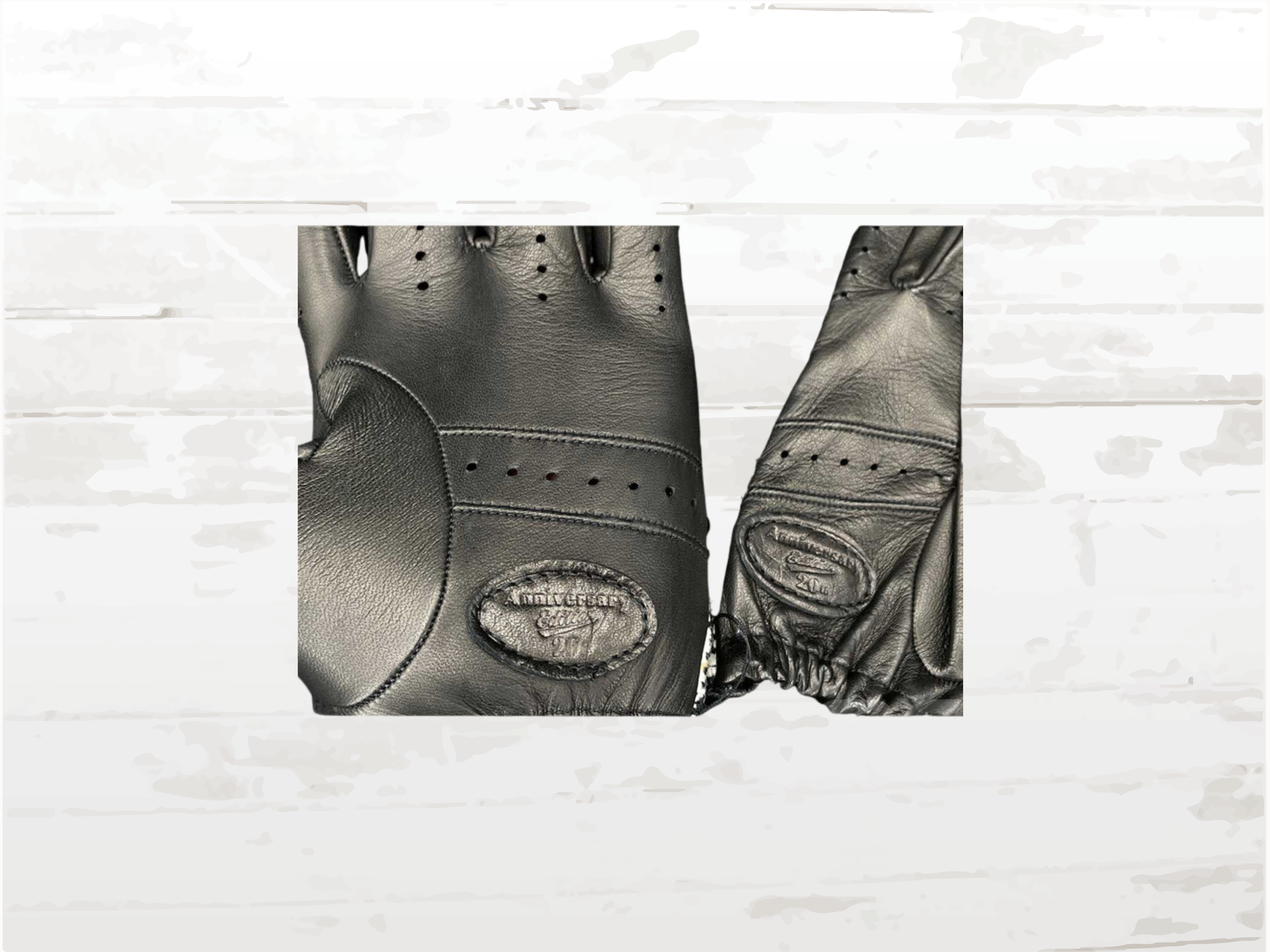 Racing Driving Gloves | Black & Pepita | Premium Italian Leather