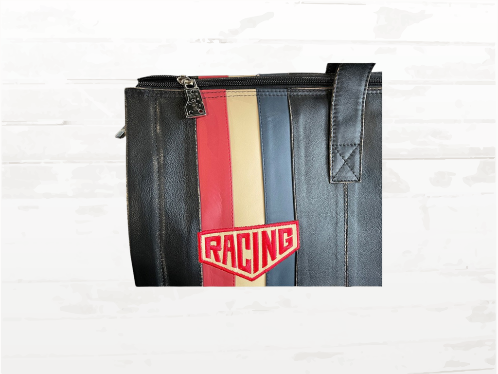 Vintage Leather Racing Weekender Bag | Motorsport Travel Duffle (Limited Edition)