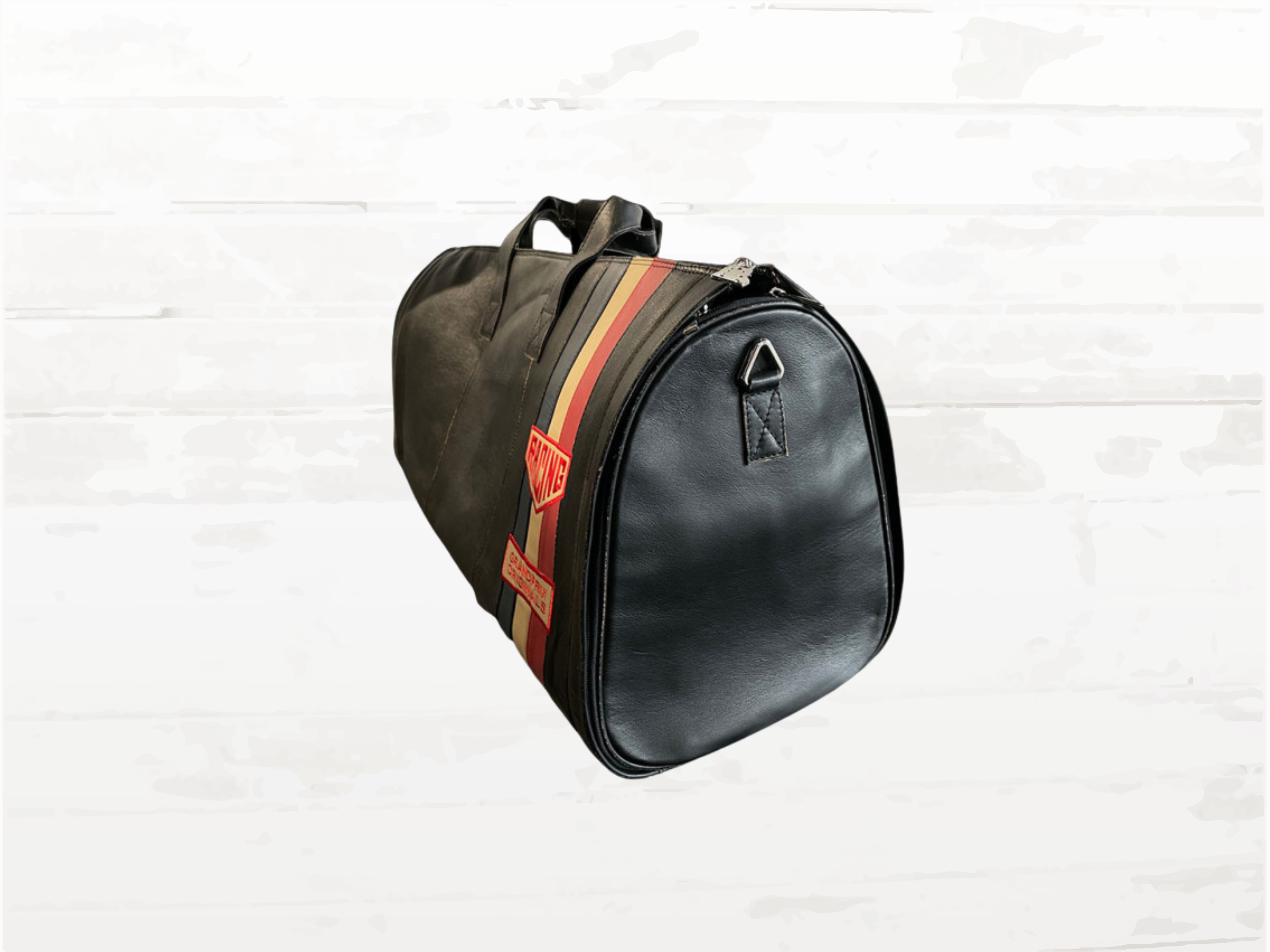 Vintage Leather Racing Weekender Bag | Motorsport Travel Duffle (Limited Edition)