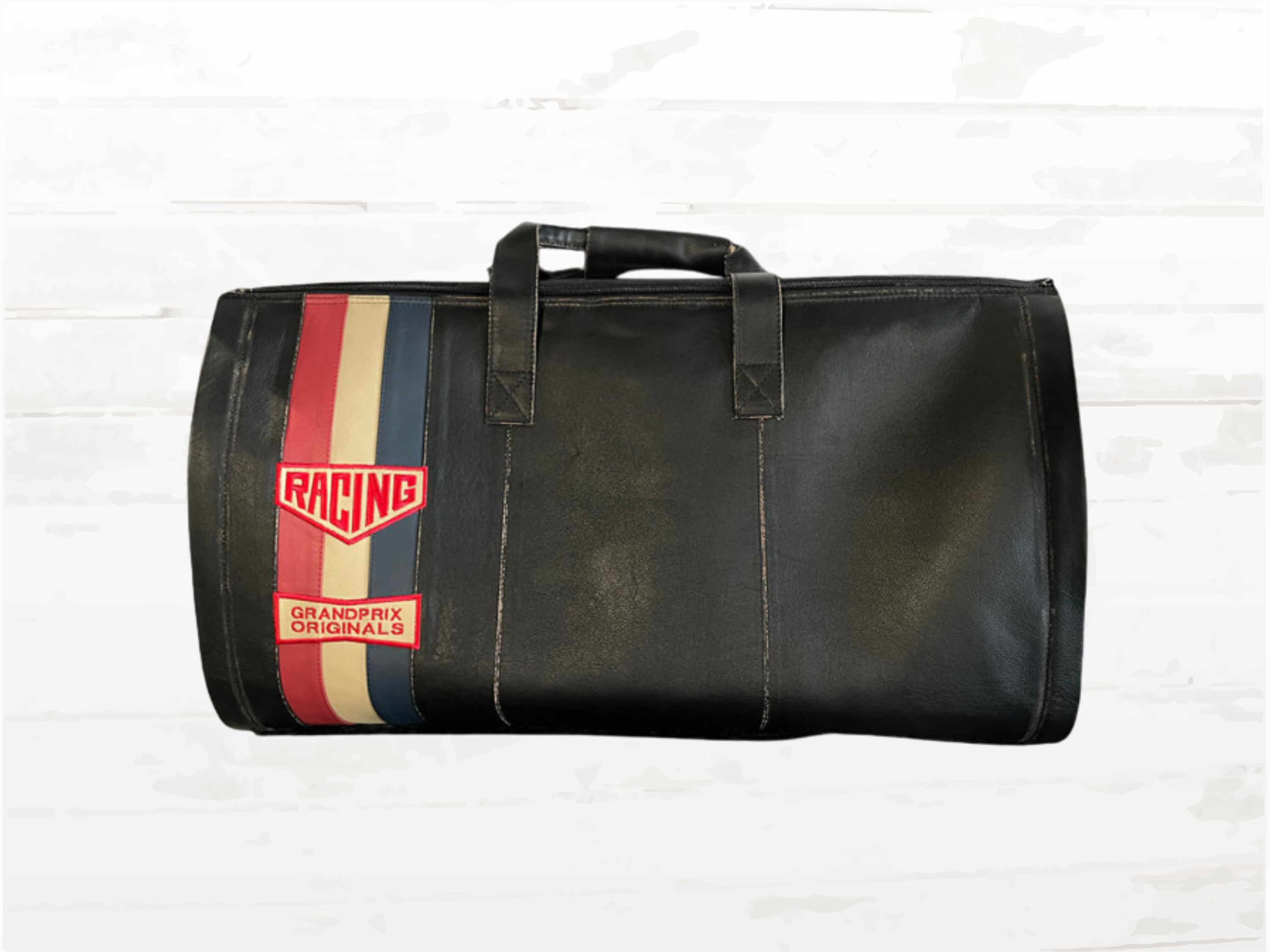 Vintage Leather Racing Weekender Bag | Motorsport Travel Duffle (Limited Edition)