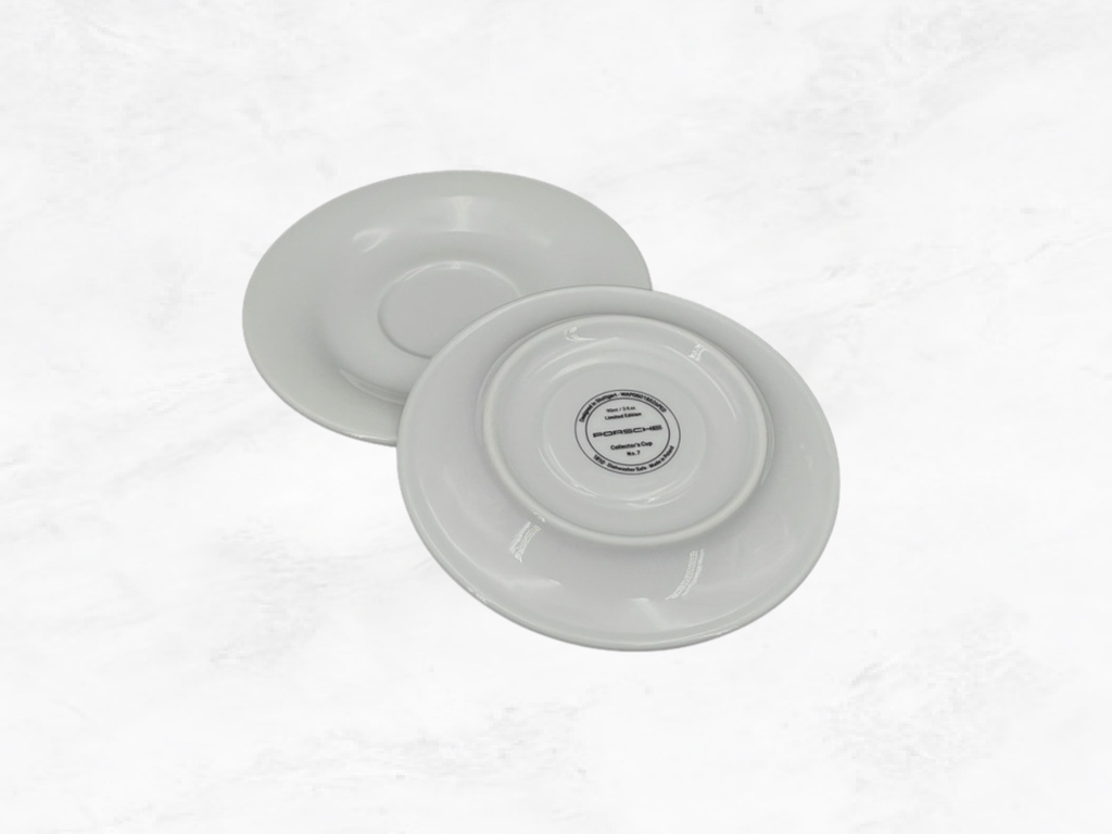 Porsche Espresso Cups Pepita  (90ml, Set of 2) - WAP05015526PED Boxed, saucers